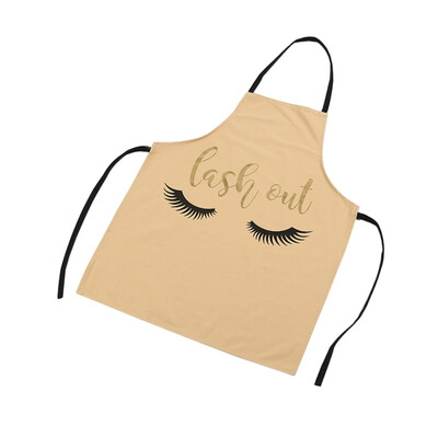 

Brief Style Kitchen Apron Modern Fashion Hot Eyebrow Printed Stamping Housework Cleaning Apron Daily Necessities for Home