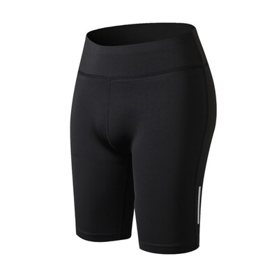 

Women Compression Fit Tight Night Reflective High Waist Elastic Women Tight Bottom Slim shorts