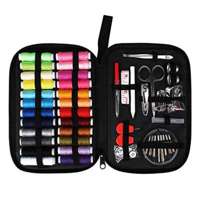 

90PCS All In One Sewing Kit Travel Emergency Sewing Thread Accessories&Storage Bag Color Random