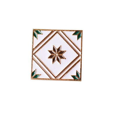 

Vintage Retro Flower Brick Brooch Pins Button Pins Denim Jacket Pin Badge for Bags Cartoon Fashion Simple Jewelry Gift