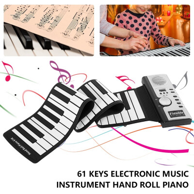 

The Portable 61-key MIDI Thick Hand-rolled Soft Piano Keyboard