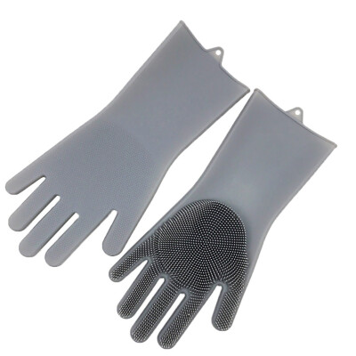 

Toponeto Magic Reusable Silicone Gloves Cleaning Brush Scrubber Gloves Heat Resistant