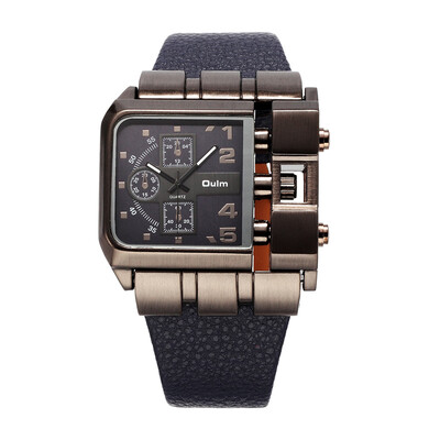 

OULM Men\S Casual Fashion Single Movement Belt Watch