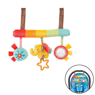 

YIWULAActivity Spiral Stroller Car Seat Travel Hanging Bell Toys Baby Rattles Toy