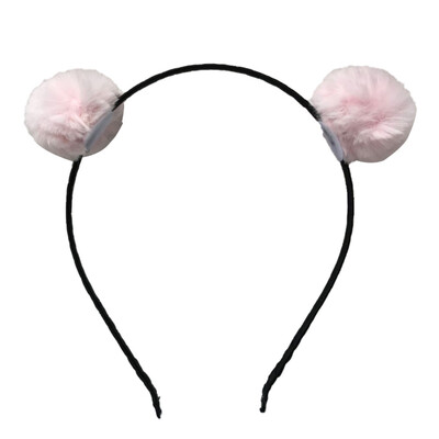 

Sweet Girls Beautiful Hairband Headpieces Rabbit Eears Plush Ball Hair Head Hoop Kids Hair Accessories Baby Tiara for Children