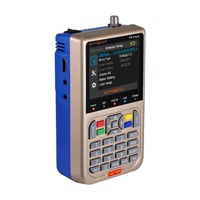 

GTMEDIA TV Signal Finder Meter DVB-SS2S2X HD Digital Meter 35-inch LCD Dispaly 3000mAh Battery