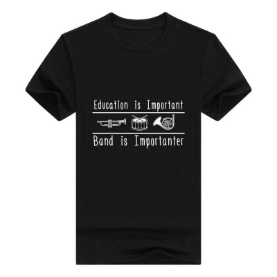 

Education Important Band Importanter Funny Band Young Mens T-Shirt