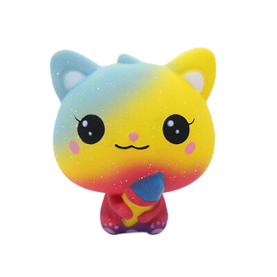 

Tailored Ice Cream Cat Fruit Scented Slow Rising Squeeze Stress Relief Toys Collect Gift