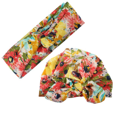 

Mom&Me Headband girl Hat Elastic Flowers Bowknot Headband flower Hat for girl hair accessories gift