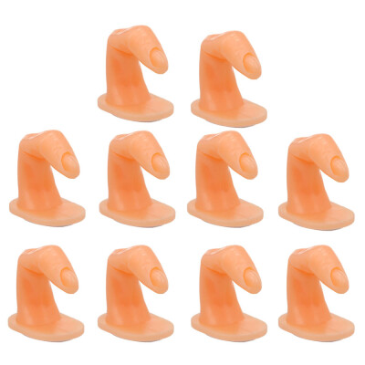 

10PCS Fake Fingers Practice Fingers for Nail Art Decoration Training Display Practice False Finger Nail Manicure Tool