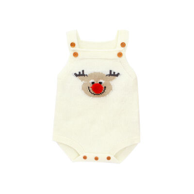 

Autumn Infant Baby Girls Clothes Sleeveless Knitted Cartoon Rompers Kids Boys Jumpsuit Baby Clothes