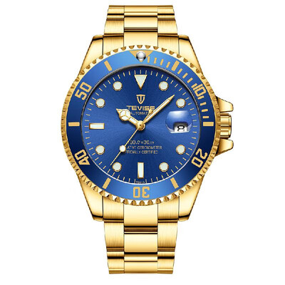 

TEVISE T801 High-quality Skeleton Automatic Men Mechanical Watch Moon Phase Stainless Steel Clock Mens Business Men Wristwatches R