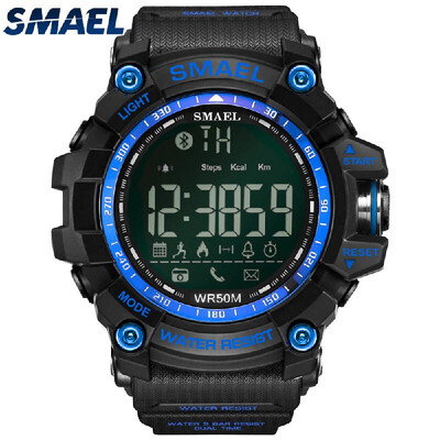 

Mens Stylish Sports Multi-function Electronic Waterproof Watch Dual Display BT Wristwatches