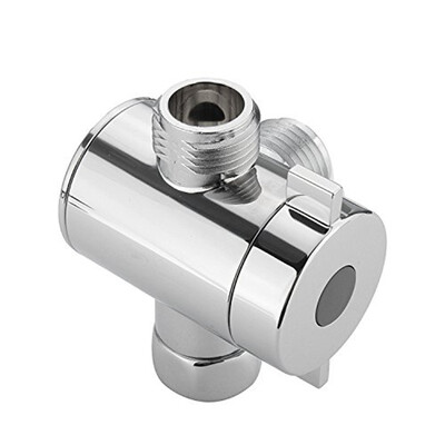 

American Plated Three-Way Arm Diverter ABS Handheld Shower Head T-adapter Valve Arm Mounted Bathroom