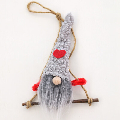 

CAR-TOBBY Merry Christmas Long Hat Swedish Santa Gnome Plush Doll Ornament Xmas Tree Decor