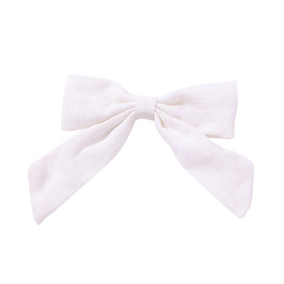 

Casual New Baby Children Girls Hairpin 14 Colors Cloth Cute Sweet High Quality Swallowtail Bowknot Shape Solid Colors Hair Clip