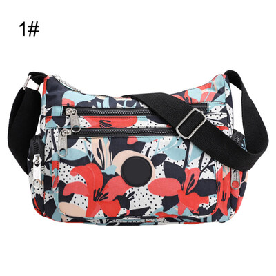 

Women Waterproof Printed Travel Messenger Pouch Zipper Crossbody Shoulder Bag