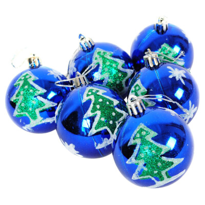 

〖Follure〗6Pcs Christmas Balls Baubles Party Xmas Tree Decorations Hanging Ornament Decor