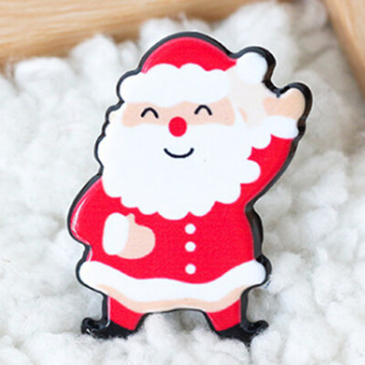 

Charm 3Pcs Enamel Christmas Tree Santa Claus Snowman Elk Badges Pin Brooches For Women Men Kids Xmas Party Jewelry Gift