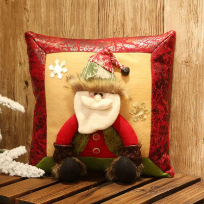 

Household Christmas DecorationPillow Christmas Cartoon Gift Deer Snowman Cushion Christmas Square