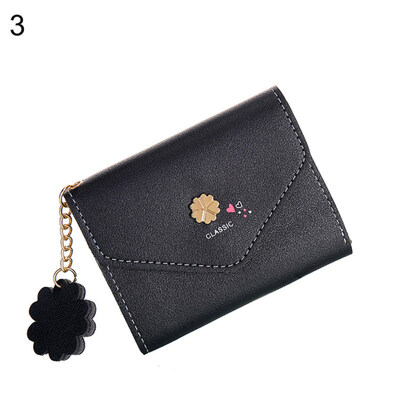 

Fashion Women Floral Pendant Coin Purse Card Cash Holder Clutch Bag Short Wallet