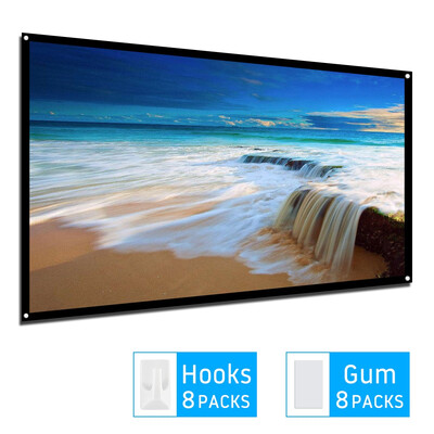 

Foldable Movie Screen 169 Projection Screen for Home Theater Cinema Indoor Outdoor Front&Rear Projection