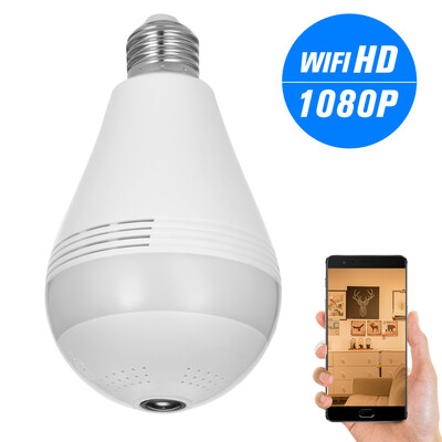 

Wireless 1080P Panoramic Fish Eye WIFI 360 Degree Wireless VR Camera Smart IP Camera Night Vision IR-CUT Full View Support for And
