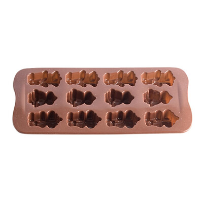 

Baking Utensils Cute Animal Cartoon Style Household Silicone Chocolate Mold For Kitchen DIY12 Even Sprouting Shape