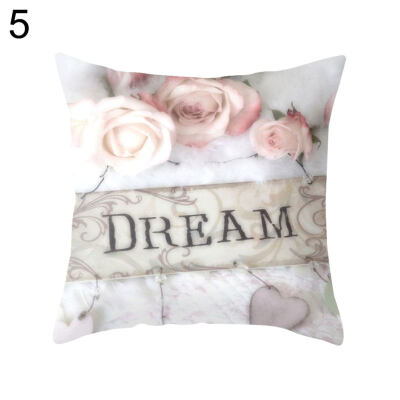 

Country Rose Square Throw Pillow Protector Case Cushion Cover Bedding Articles