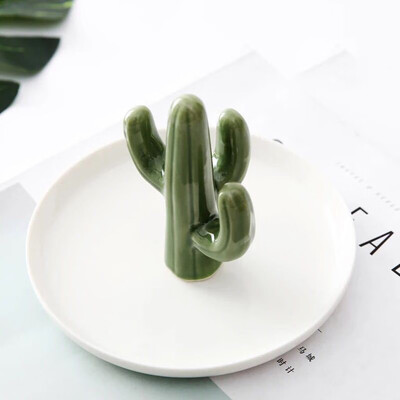 

Gobestart Gold-plated jewelry plate home decoration plate ring jewelry storage plate
