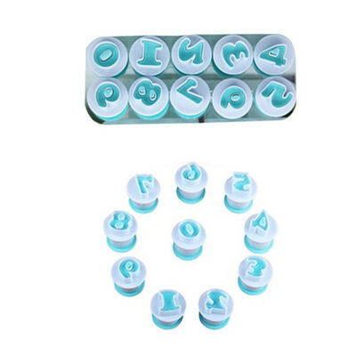 

New Upper&Lowercase Alphabet Cookie Cutter Plastic Capital Letters Fondant Cutter Baking Cupcake Mold Cake Decoration tools