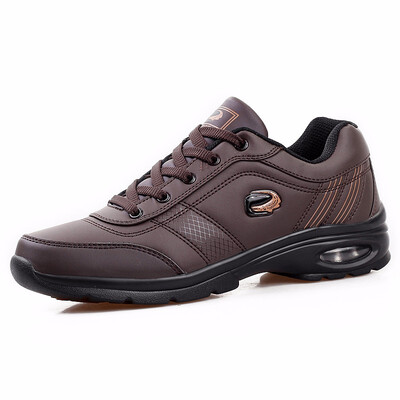 

Autumn Winter Light Leather Running Shoes Mens Sneakers Outdoor Cushioning Jogging Walking Athletic Shoes Zapatillas