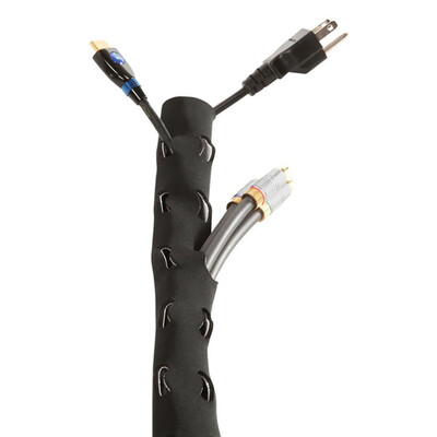 

Cable Concealer Management Sleeve Wire Organizer for TV Computer Fridge Neoprene Cord Cover Cable Hider Protector Hook & Loop Desi