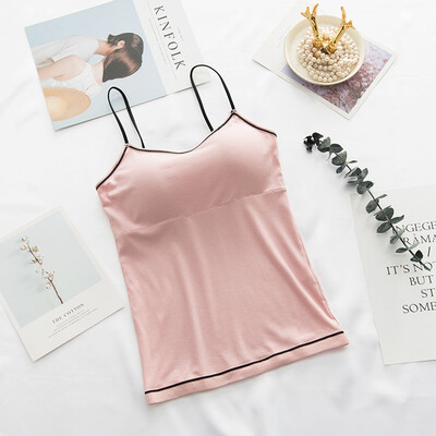 

Women Sexy Summer Camis Tanks Tops V-Neck Seamless Bra Vest Bottoming Anti-light Solid Color Lace Stitching Vest T-Shirt