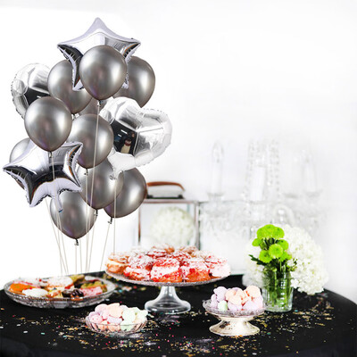 

Gobestart Multicolor Foil Balloon Set Helium Confetti Birthday Wedding Party Love Decor