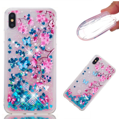 

Glitter Liquid Case for Iphone XS Max Fashion Pattern Bling Rugged Shockproof Soft TPU Cover