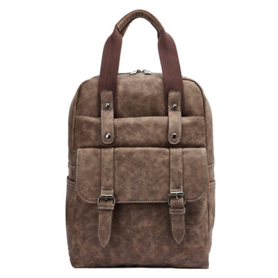 

Brand Casual Men Backpack Matte PU Leather Travel Bag Large Capacity Totes Versatile Waterproof Backpacks Computer School Bag
