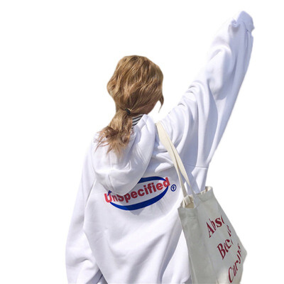 

Harajuku Women Sweatshirt Tops Autumn Loose Letter Print Hooded Pullover Fashion Casual Long Sleeve Thicken Hoodies