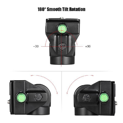 

Andoer -12 Monopod Tilt Head Panoramic Head Telephoto Bird Watching with Quick Release Plate