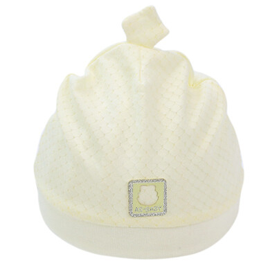 

Baby cap hat spring new baby solid color star head cap cotton soft fetal cap 3 color for 0-3M