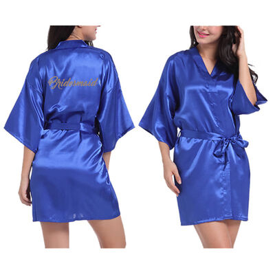 

Women Sexy Solid Silk Robes Wedding Bride Bathrobe Kimono Cardigan Dress Pajamas Soft Nightwear Bathing Suits Lingerie Belt Girl