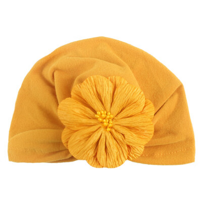 

2019 New Baby Cotton Hat For Girls Boys Newborn Flower Elastic Hats Accessories Photography Props