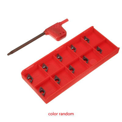 

10Pcs DCMT0702 EM YBC205 55 Degree Carbide Inserts Wrench Replacement for Lathe Turning Boring Bar Tools