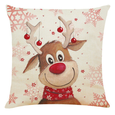 

Christmas Pillow Case Covers Couch Cushion Cover Pillow Cover Modern Xmas Art Patterned Home Decoration Furniture Accessory