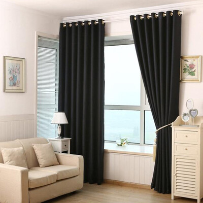 

Gobestart Solid Color Blackout Curtains Office Plant Balcony Insulation Curtain Fabric