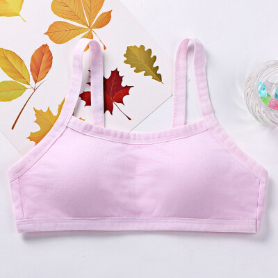 

Young Girls Training Bra Soft Cotton Underwear For Teenage Puberty Cotton Child Bra For Kids Students 8-16 Yrs