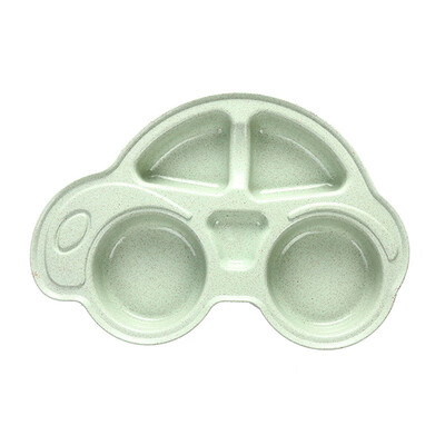 

Divided Toddler Baby Plates Unbreakable Cartoon Children Dinner Plate Non Slip Kids Tray