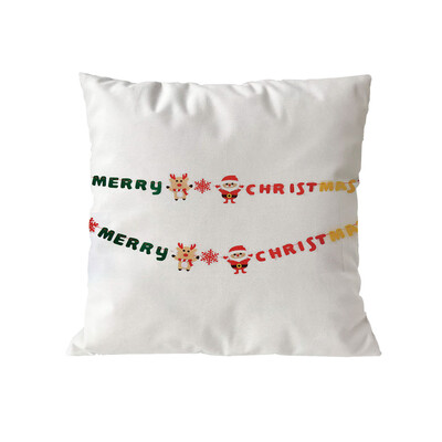 

Tailored Merry Christmas Pillow Cases Soft Sofa Cushion Cover Home Decor Pillow Core