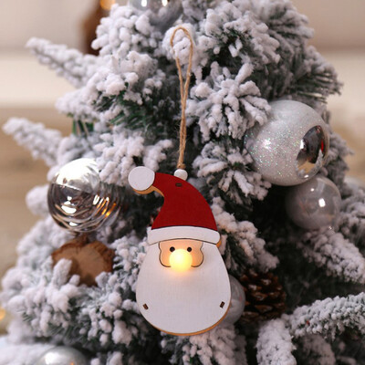 

Tailored Christmas Glowing Wooden Pendant Christmas Tree Ornament