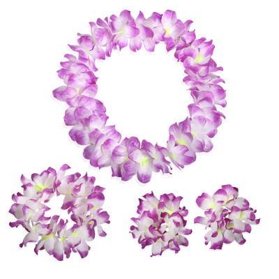 

Toponeto A Set Counts Tropical Hawaiian Luau Flower Lei Party Favors